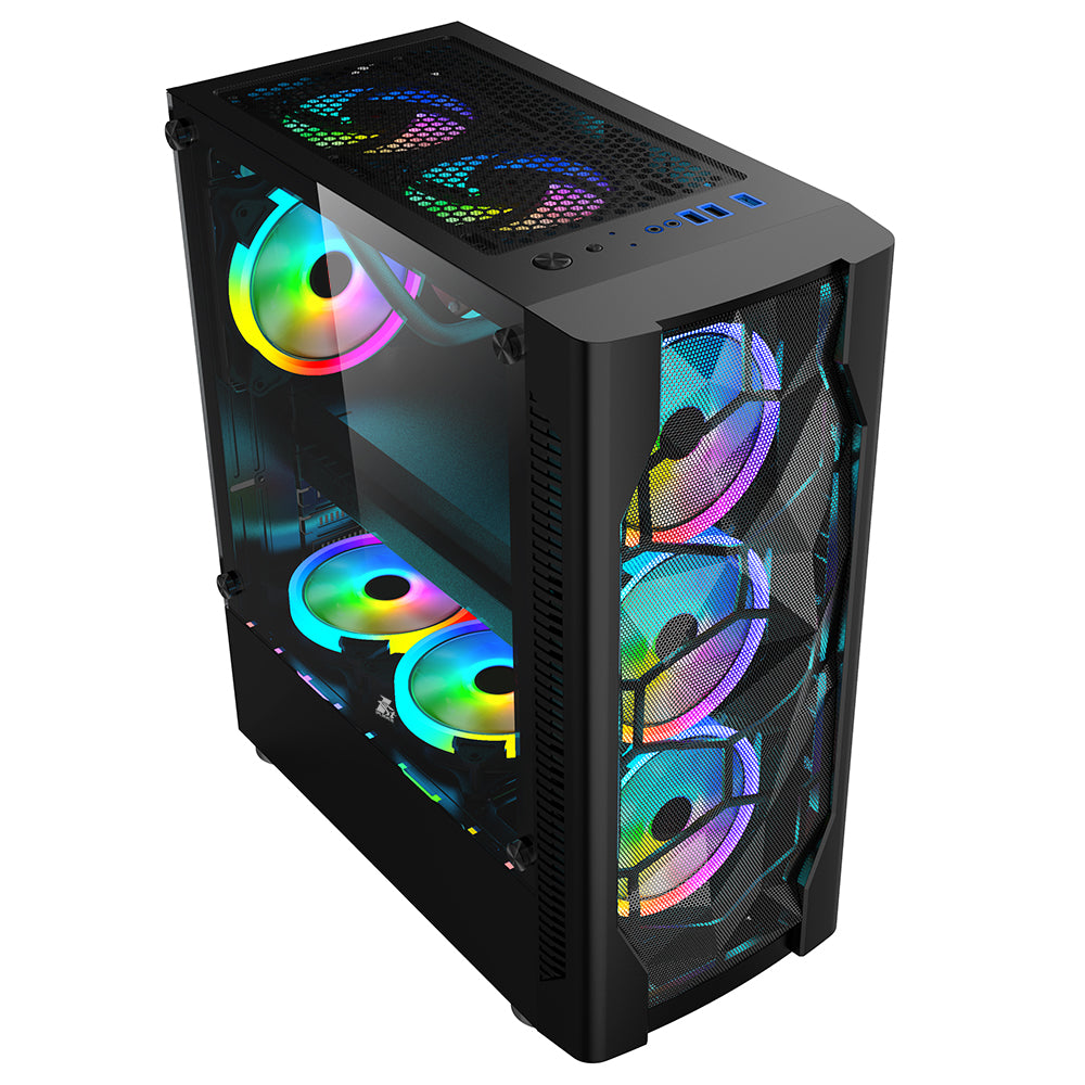 1st Player Casing Dk-d4 Black 4 RGB Pre Installed Fans 1st Player Casing Dk-d4 Black 4 RGB Pre Installed Fans